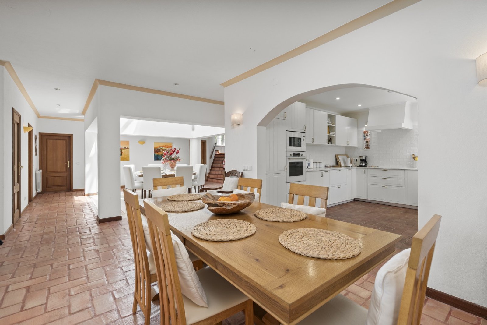 Open-plan dining for 8